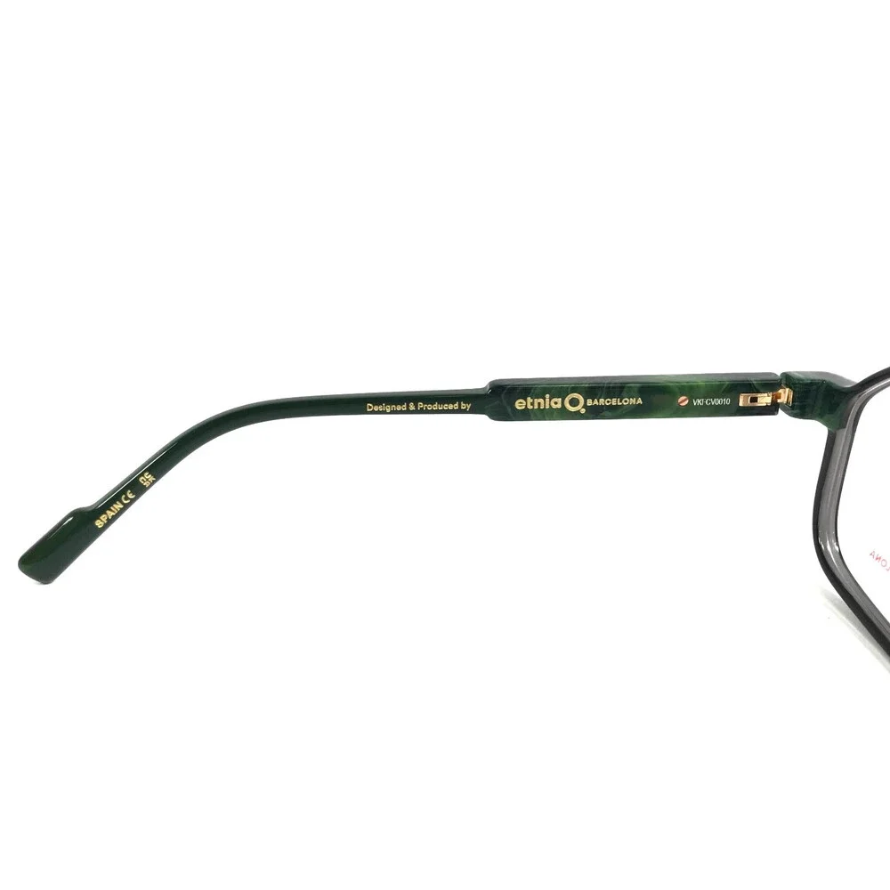 Etnia Barcelona Eyeglasses Frames SYKO BKGR Black Green Full Rim 54-16-138